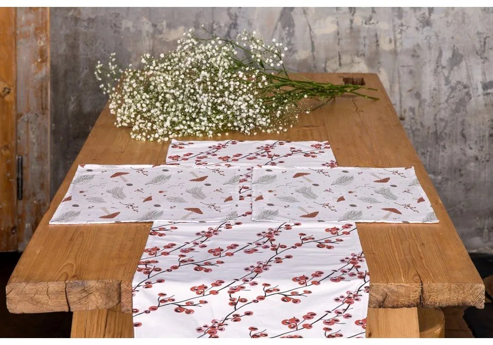 Pamut asztali futó 40x140 cm Snowbound – Butter Kings