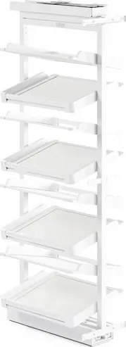 Kihúzható Kosár Szekrény Cipőspolc Symphony 8P Fehér WB-681B P1 L-450
