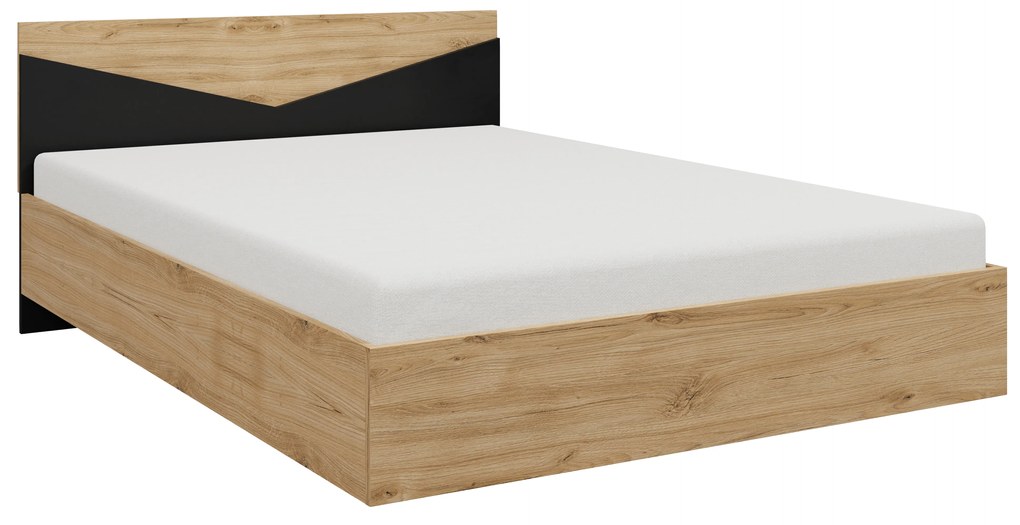 Franciaágy 145 cm Avain (tölgy + fekete). 1087303
