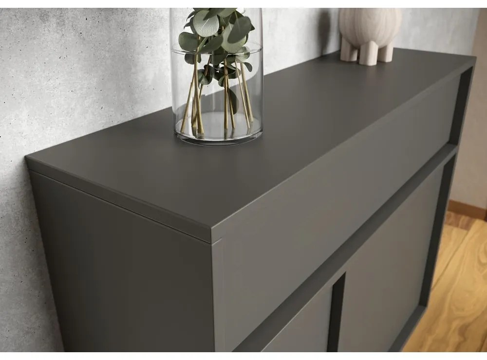 Antracitszürke szekrény 83x63x25 cm Ameca 2.0 – Germania