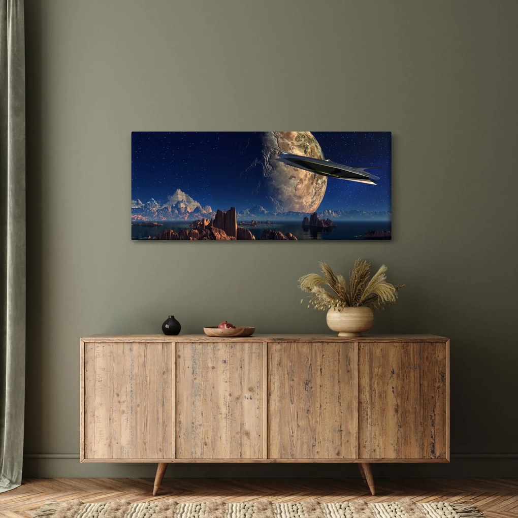 Kép - idegenek érkezése (120x50 cm)