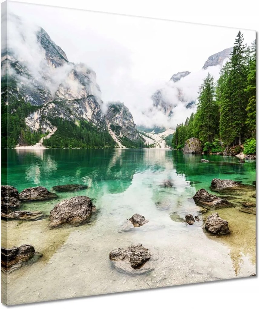 Vászonkép 40x40 Hegyi tó