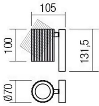 Redo 01-2548 - DELPHI fali spotlámpa 1xGU10/7W/230V fehér