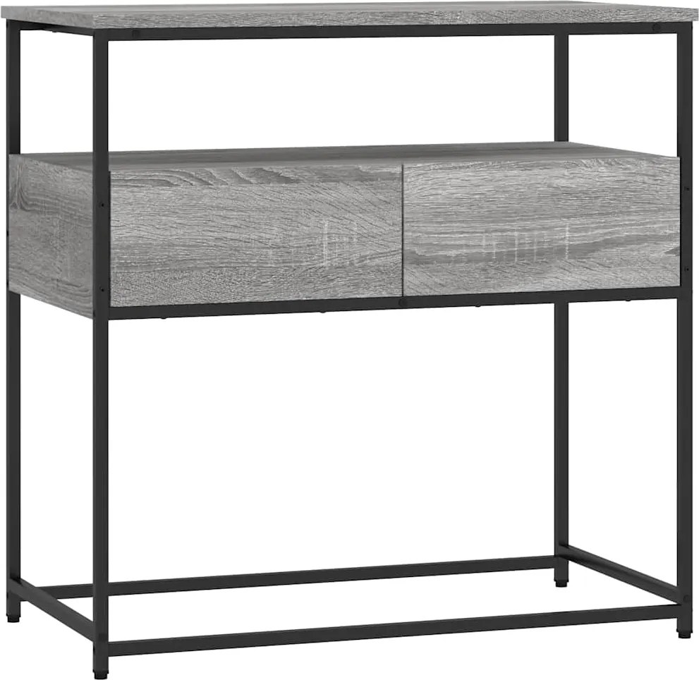 vidaXL szürke sonoma szerelt fa tálalóasztal 75x40x75 cm
