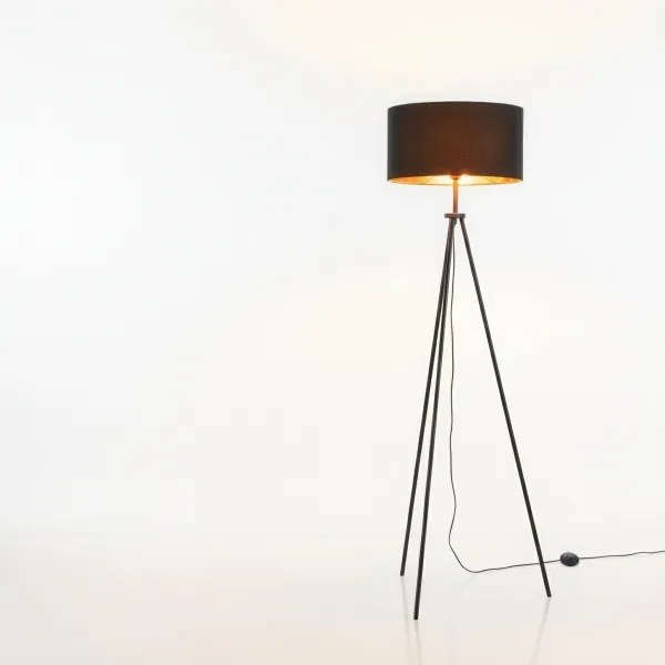 Állólámpa 1xE27/40W/230V fekete