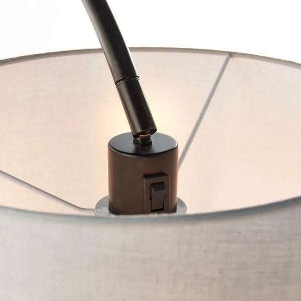 Endon 78163 - Állólámpa CARLSON 1xE27/60W/230V szürke/fekete