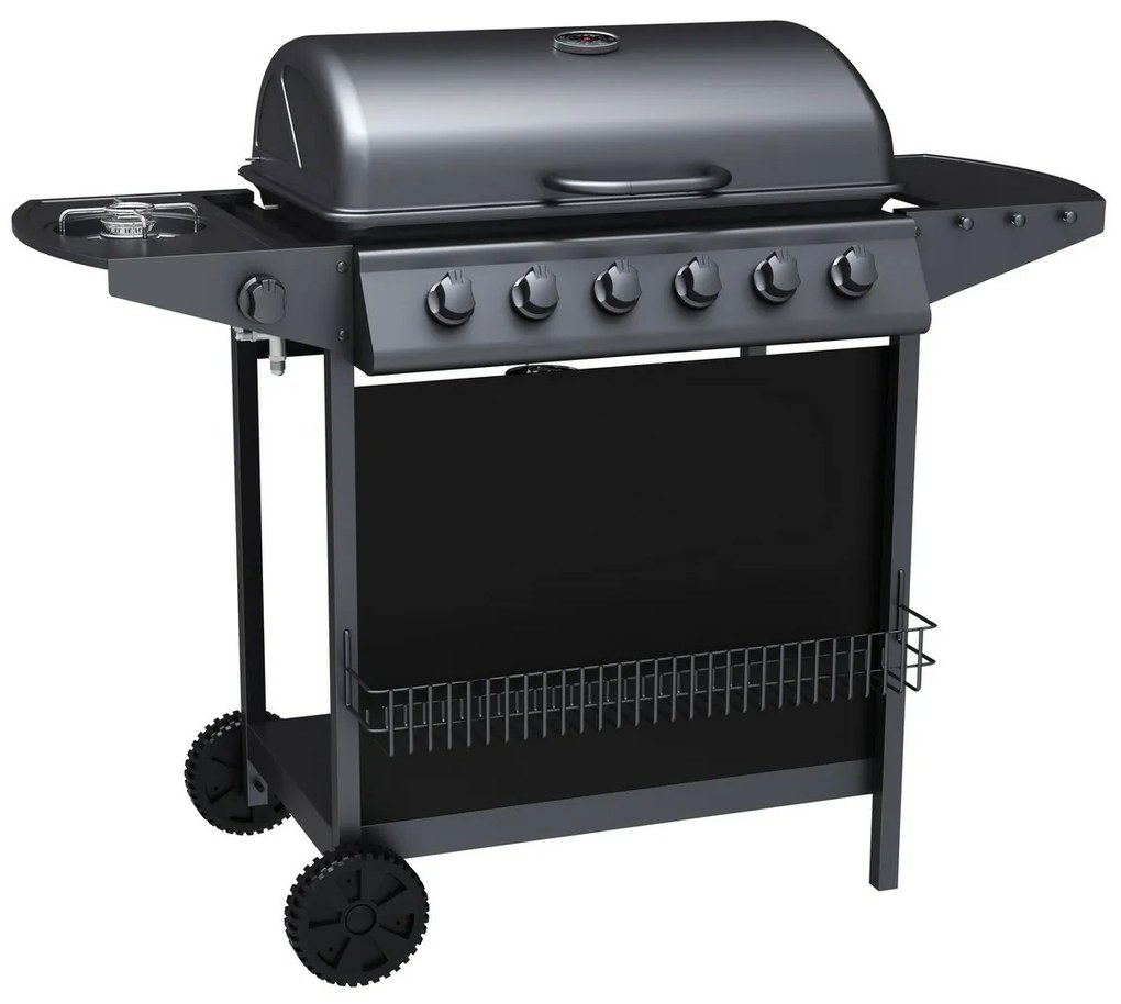 Tepro 3309 Hampton gázgrill, 6 égő, 123 x 55 x 98cm