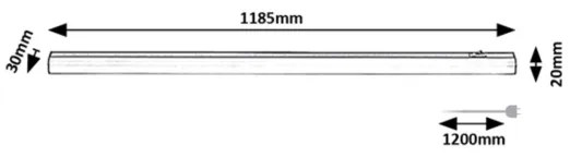 Rabalux 78006 - GREG LED 18W 230V 4000K 118 cm alatti világítás