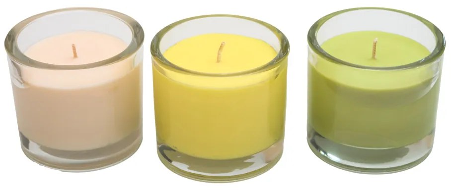 Üveggyertya MINNESOTA VILÁGOS ZÖLD 9 cm világos zöld