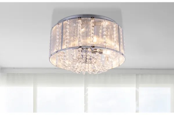 Globo 15091D - Kristály mennyezeti lámpa WALLA 4xE14/40W/230V