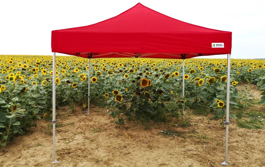 Professzionális reklám sátor 3x4,5m | Masszív ALU profil 1,8mm - plusz 3 oldalfal - Narancs