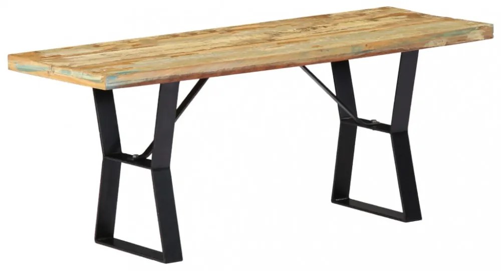tömör újrahasznosított fa pad 110 cm
