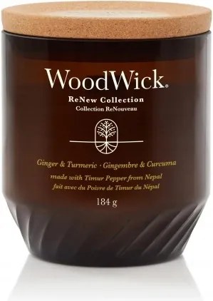 Közepes gyertya Ginger &amp; Tumeric Renew WoodWick