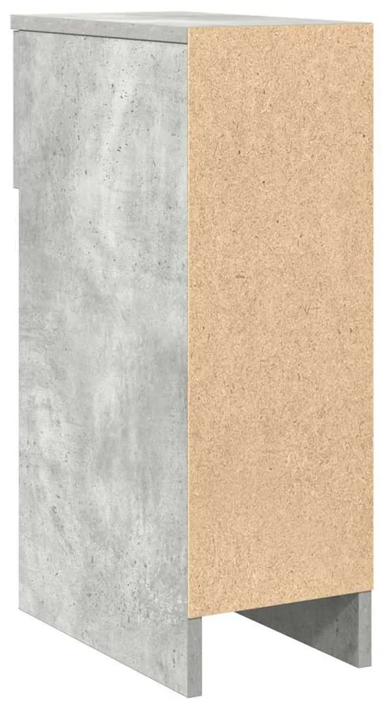 2 db betonszürke éjjeliszekrény fiókkal 20 x 36 x 60 cm