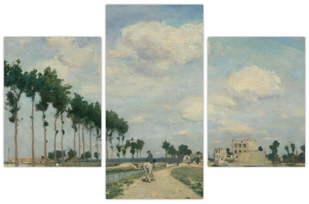 Kép - Johan Barthold Jongkind, The Towpath, reprodukciók (90x60 cm)