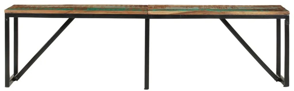 tömör újrahasznosított fa pad 160 x 35 x 46 cm