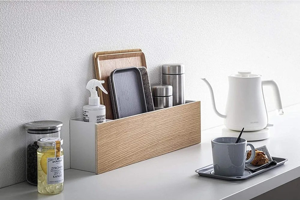 Fehér-natúr színű fém rendszerező írószerekhez Rin – YAMAZAKI