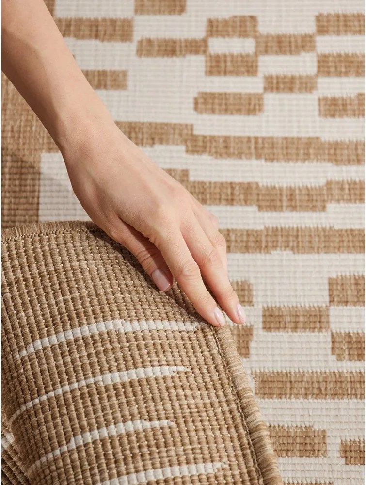 Krémszínű-natúr színű kültéri-beltéri szőnyeg 120x170 cm Haringey Acacia – Ted Baker