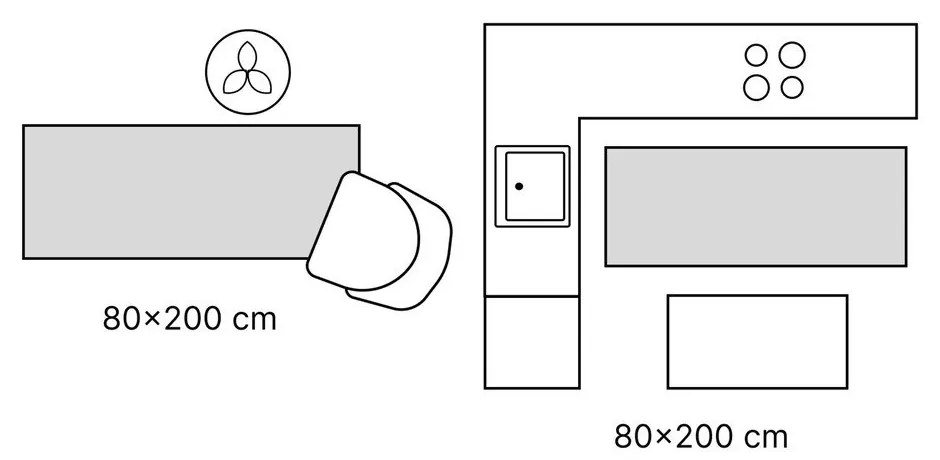 Krémszínű juta futószőnyeg 80x200 cm Bouclé – Hanse Home