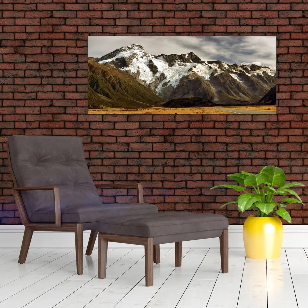 Mount Sefton, Új-Zéland képe (120x50 cm)