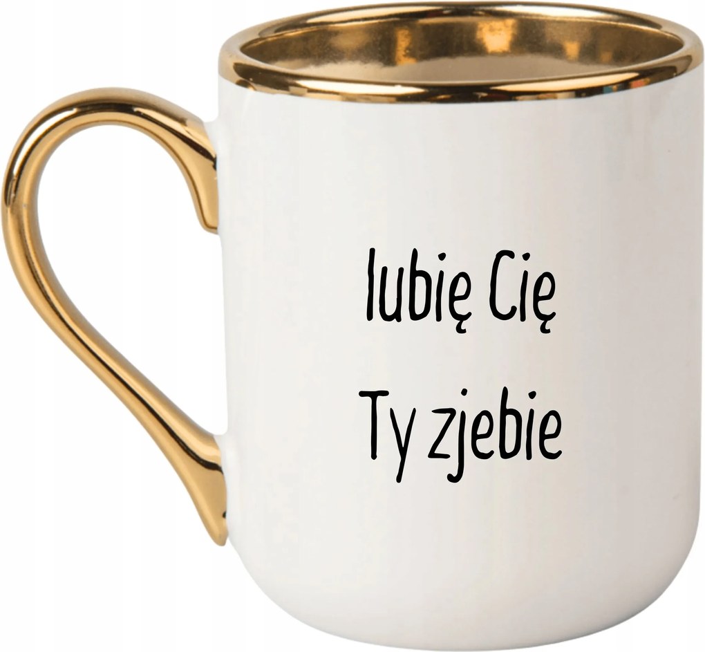 Bögre Elegáns Fehér Arany Rant Vicces Ajándék Kedvelem