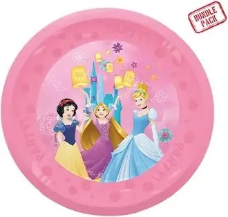 Disney Hercegnők Live Your Story micro prémium műanyag lapostányér 4 db-os szett 21 cm
