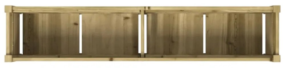 impregnált fenyőfa virágláda 150x31x31 cm