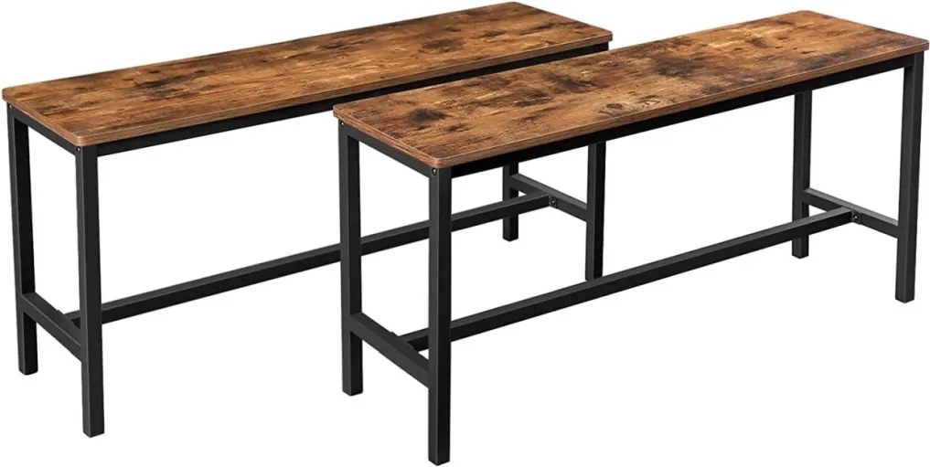 Konyhai ülőpad 2db, rusztikus barna 108x33x50cm