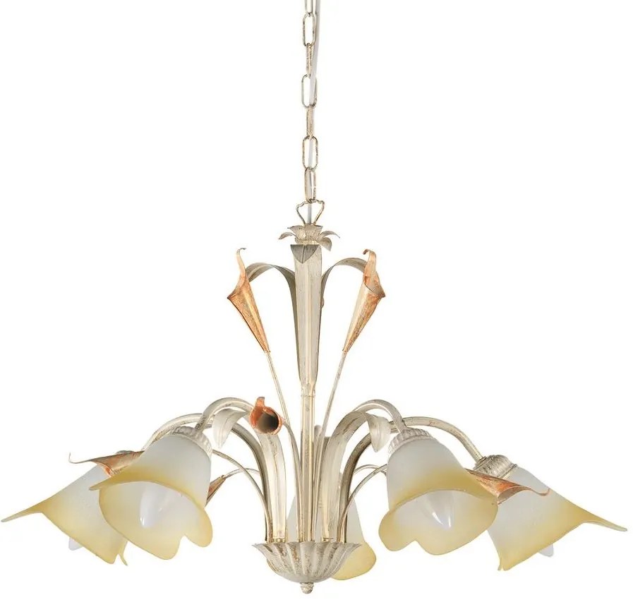 ONLI - Csillár láncon LUCREZIA 5xE14/6W/230V krém