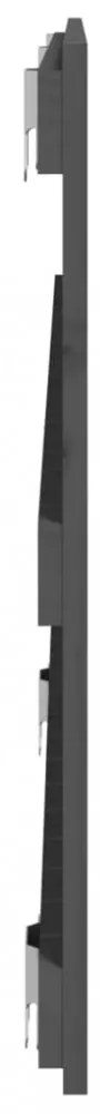 szürke tömör fenyőfa fali fejtámla 140x3x60 cm