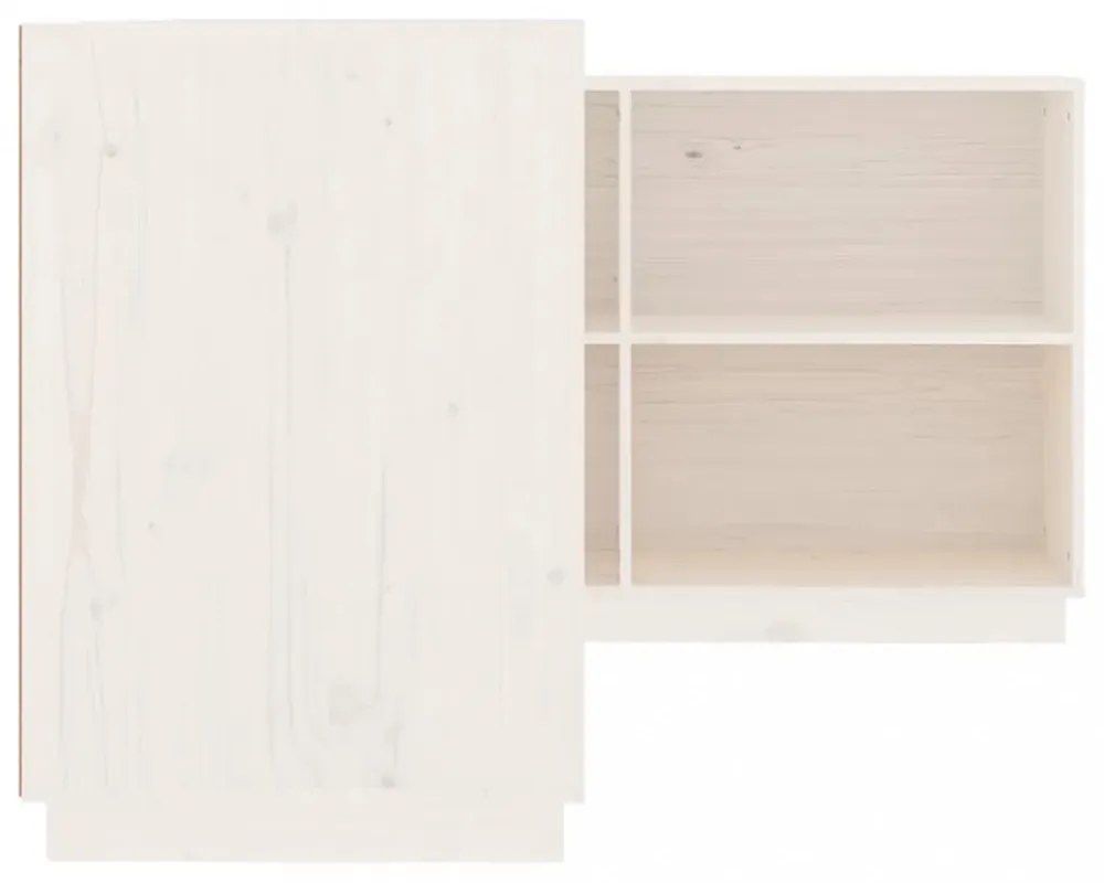 fehér tömör fenyőfa íróasztal 110x50x75 cm