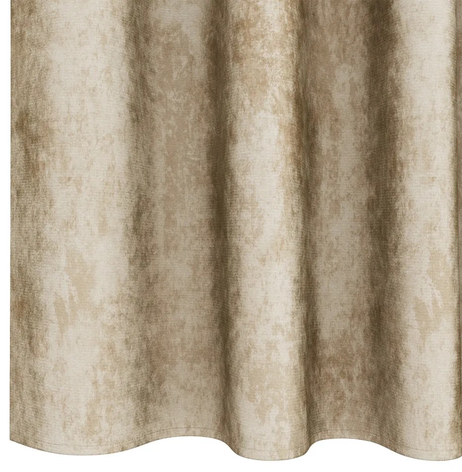 Selyemfüggöny 2 db gyűrűs függöny Krém 140x140 cm