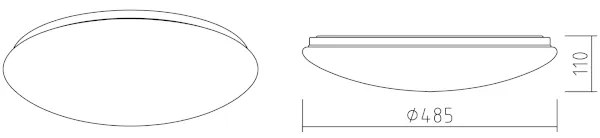 APLED - LED Mennyezeti lámpa LENS P TRICOLOR LED/36W/230V IP41 2520lm
