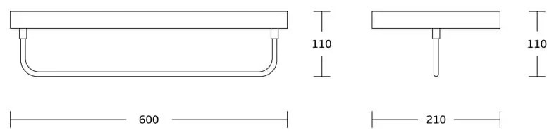 Mexen tartozékok, Pavo törölközőtartó, króm, 7030420-00