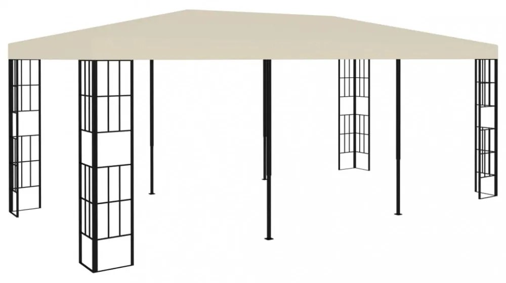krémszínű pavilon 3 x 6 m
