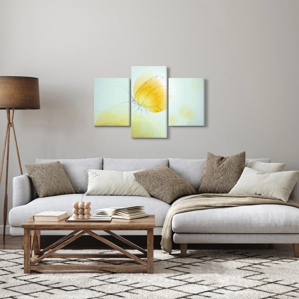 Kép - Sárga pillangó (90x60 cm)