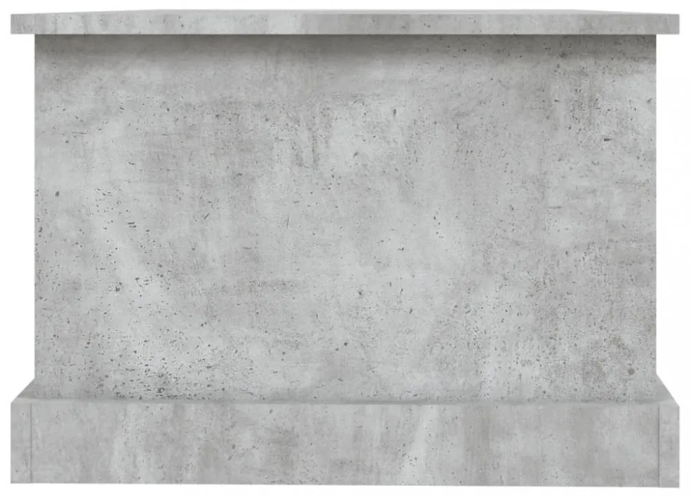 betonszürke szerelt fa dohányzóasztal 90 x 50 x 35 cm