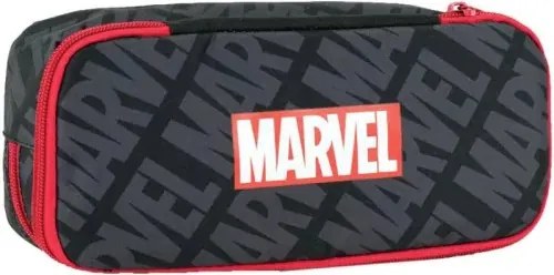 Marvel Black 2 rekeszes tolltartó 26 cm