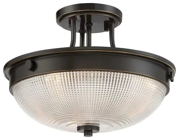 Quoizel QZ-MANTLE-SF-PN - Felületre szerelhető csillár MANTLE 2xE27/60W/230V bronz