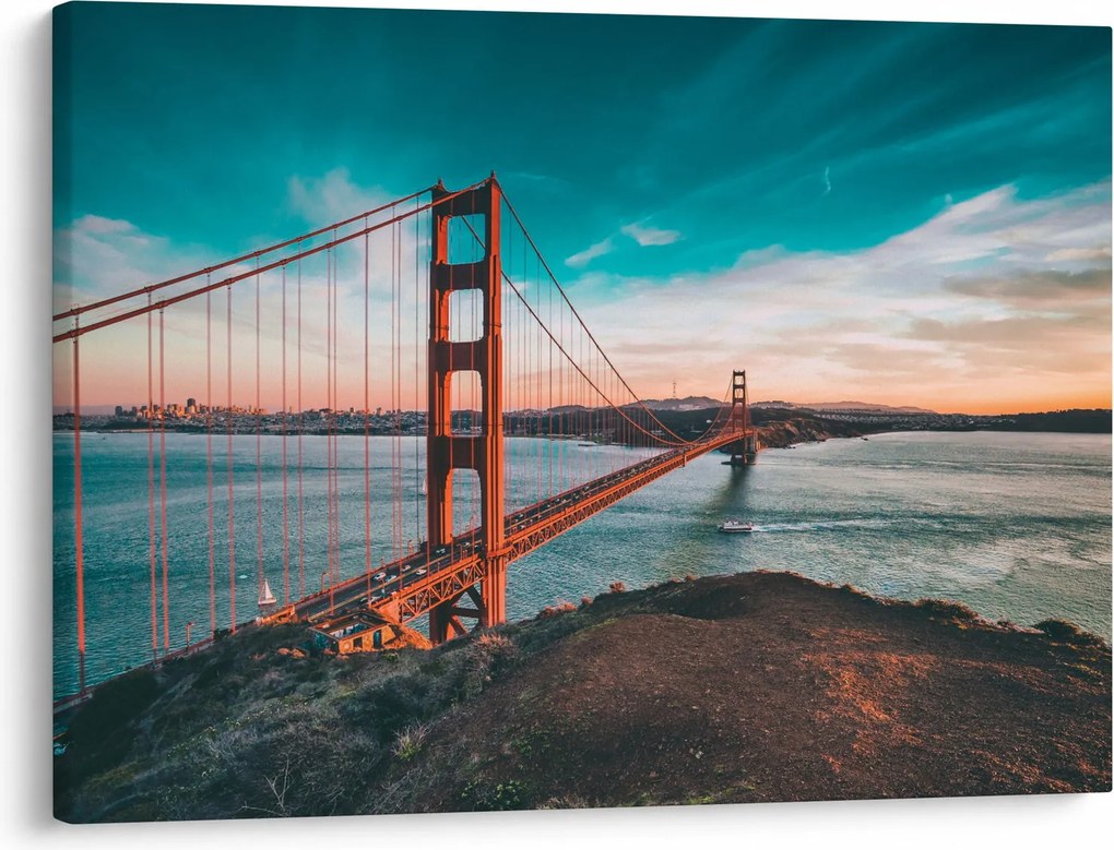 Kép - Golden Gate, San Francisco (70x50 cm)