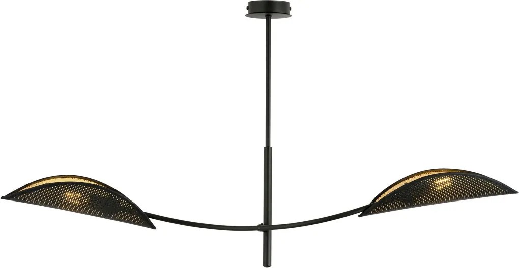 EMIBIG 1106-2 LOTUS Japandi Mennyezeti Lámpa Fekete, Arany E14 IP20