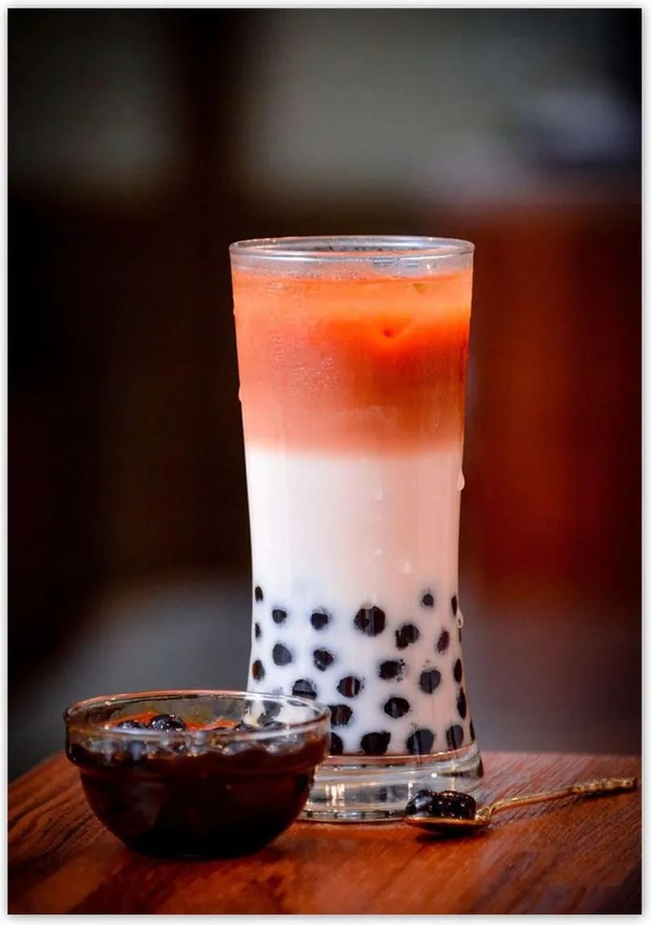 Poszterek 70x100 Bubble tea buborékok