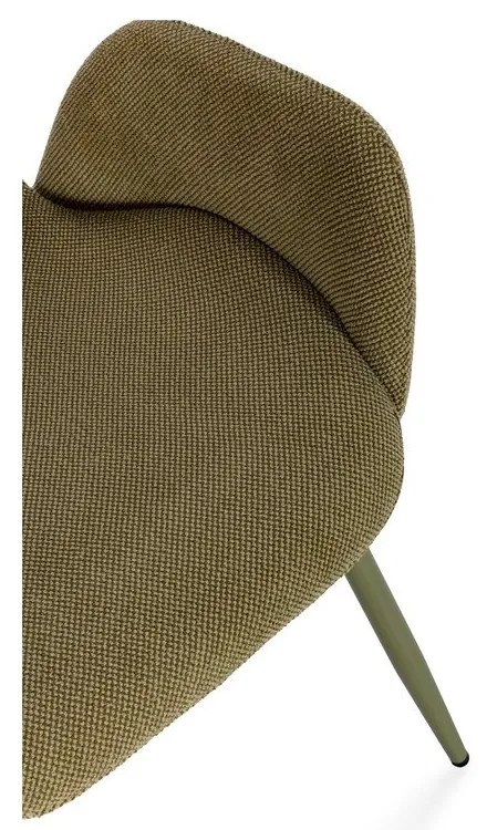 Zöld kárpitozott étkezőfotel szett 2 db-os Ansu – Marckeric