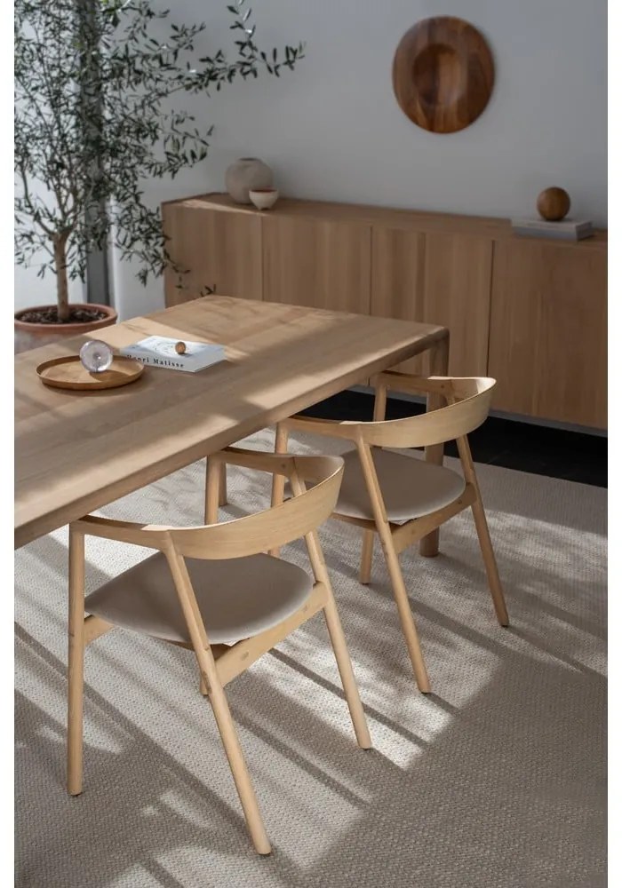 Tölgyfa étkezőasztal 90x200 cm Derven – Gazzda