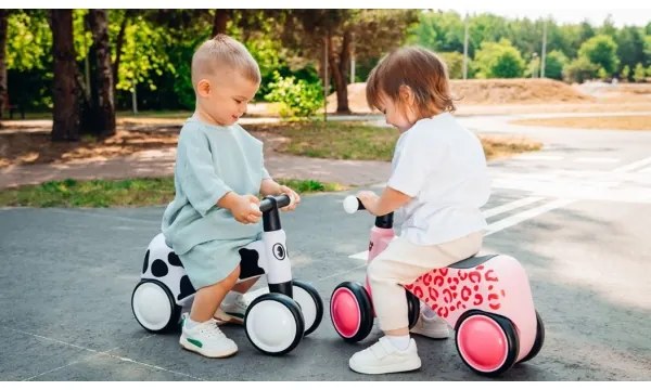 Lionelo - Tolós bicikli SAMMY fekete/fehér