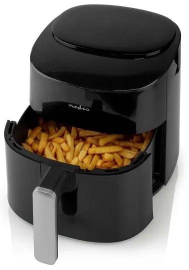 Nedis KAAF160BK - Forró levegős sütő 4,2 l 1300W/230V/240 min