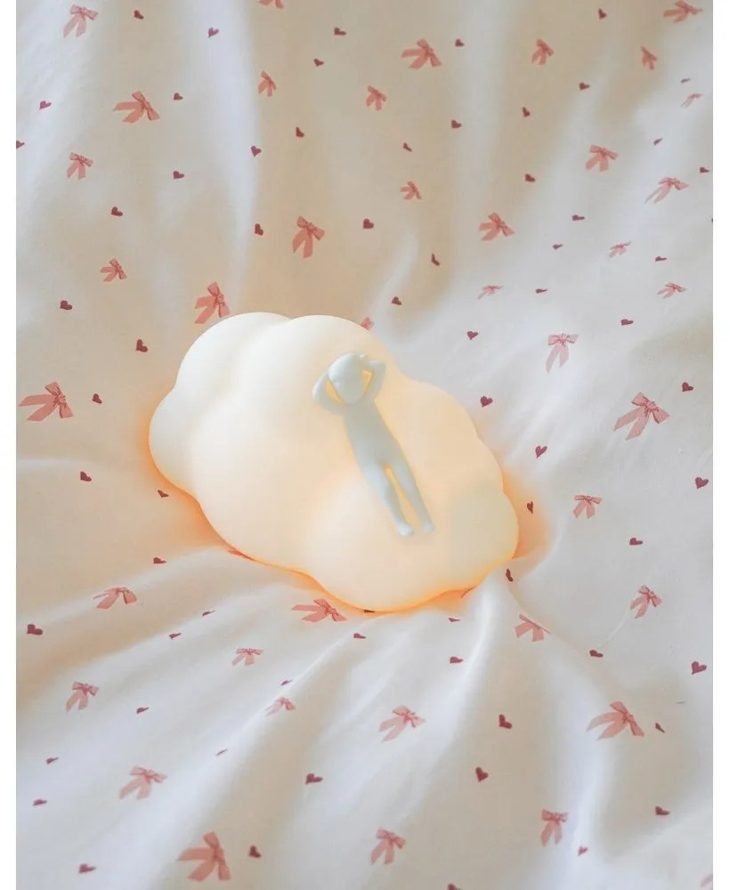 Világossárga-rózsaszín egyszemélyes bio pamut gyerek ágyneműhuzat 140x200 cm Bows – Cam Cam Copenhagen