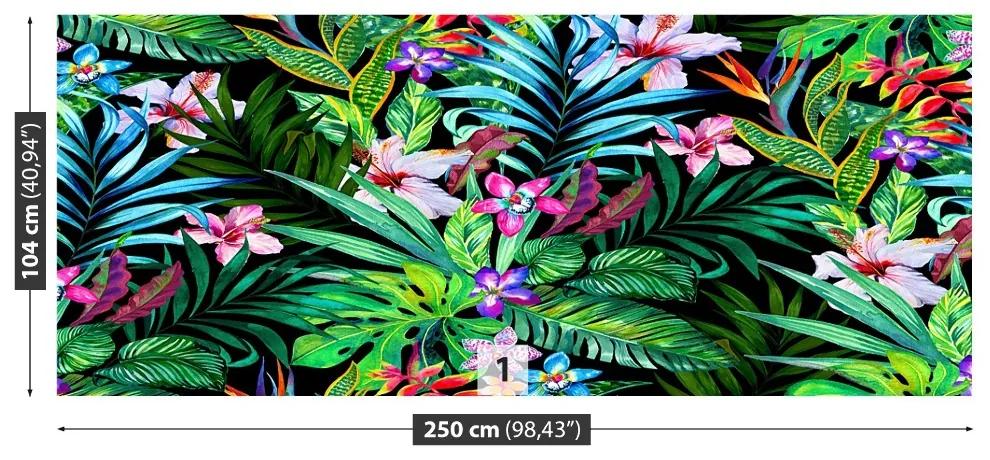 Fotótapéta trópusi virágok 104x70 cm