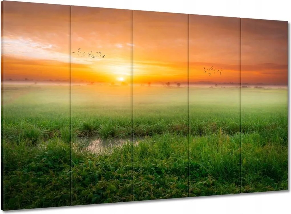 Vászonkép 100x70 Napfelkelte Ébredés