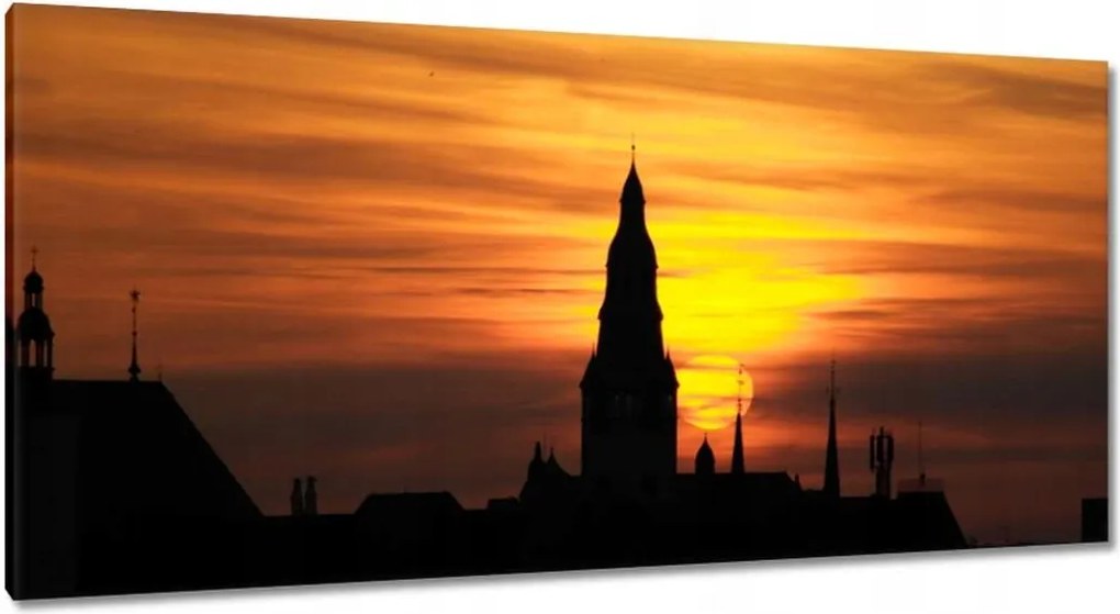 Vászonképek 115x55 Lenyugvó nap